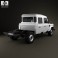 Land Rover Defender 130 Double Cab Chassis 2011 3d model