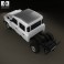 Land Rover Defender 130 Double Cab Chassis 2011 3d model
