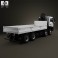 MAN TGS Flatbed Crane Truck 2012 3d model