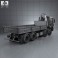 MAN TGS Flatbed Crane Truck 2012 3d model