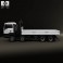 MAN TGS Flatbed Crane Truck 2012 3d model