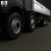 MAN TGS Flatbed Crane Truck 2012 3d model