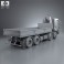MAN TGS Flatbed Crane Truck 2012 3d model