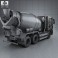 MAN TGS Mixer Truck 2012 3d model