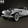 Mercedes-Benz 500K Special Roadster 1936 3d model
