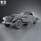 Mercedes-Benz 500K Special Roadster 1936 3d model