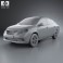 Nissan Versa (Tiida) sedan 2012 3d model