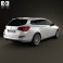 Opel Astra J sports tourer 2012 3d model