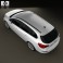 Opel Astra J sports tourer 2012 3d model