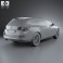 Opel Astra J sports tourer 2012 3d model