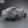 Chevrolet Sail sedan 2011 3d model