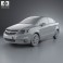Chevrolet Sail sedan 2011 3d model