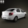 Dacia Logan II sedan 2013 3d model