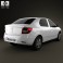 Dacia Logan II sedan 2013 3d model