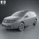 Dacia Sandero 2013 3d model