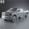 Dodge Ram 2500 Crew Cab Big Horn 8-foot Box 2012 3d model