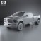 Dodge Ram 3500 Crew Cab Dually Laramie 8-foot Box 2012 3d model