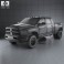 Dodge Ram 3500 Mega Cab Dually Laramie 6-foot 4-inch Box 2012 3d model
