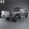 Dodge Ram 3500 Mega Cab Dually Laramie 6-foot 4-inch Box 2012 3d model