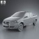 Fiat Strada Crew Cab Working 2012 3d model