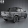 Fiat Strada Long Cab Adventure 2012 3d model