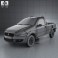 Fiat Strada Short Cab Trekking 2012 3d model