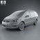 Ford Galaxy (Mk3) 2012 3d model