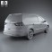 Ford Galaxy (Mk3) 2012 3d model