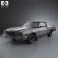 Ford Gran Torino hardtop 1974 3d model