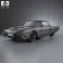 Ford Thunderbird 1961 3d model
