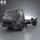Hyundai HD65 Chassis Truck 2012 3d model