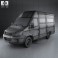 Iveco Daily Panel Van 3300 H2 2008 3d model