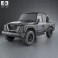Iveco Massif pickup 2011 3d model