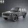 Jeep Cherokee XJ 4-door 2001 3d model