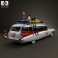 Cadillac Miller-Meteor Ghostbusters Ectomobile 3d model