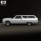 Chevrolet Chevelle (Malibu) 2-door wagon 1964 3d model