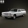 Chevrolet Chevelle (Malibu) 2-door wagon 1964 3d model