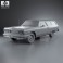 Chevrolet Chevelle (Malibu) 2-door wagon 1964 3d model