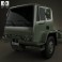 DAF Leyland T244 Chassis Truck 1989 3d model