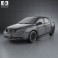 Emgrand EC7 2012 3d model