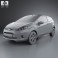Ford Fiesta Van 2012 3d model