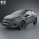 Ford Fiesta hatchback 3-door (EU) 2012 3d model