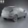 Ford Fiesta hatchback 3-door (EU) 2012 3d model