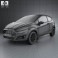 Ford Fiesta hatchback 3-door (EU) 2013 3d model
