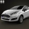 Ford Fiesta hatchback 3-door (EU) 2013 3d model