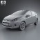 Ford Fiesta hatchback 5-door (EU) 2012 3d model