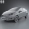 Ford Fiesta hatchback 5-door (EU) 2013 3d model