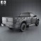 Ford Ranger Single Cab 2012 3d model