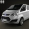 Ford Transit Custom Crew Van LWB 2013 3d model