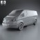 Ford Transit Custom Crew Van LWB 2013 3d model